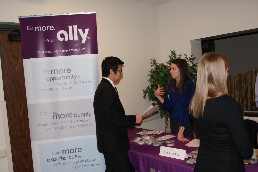 Students talk to Ally